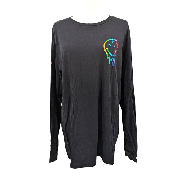 My Travel Vibes Apparel Rainbow Skull Long Sleeve Tee Streetwear Unisex L - Picture 1 of 10